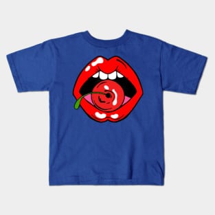 Cherry lips Kids T-Shirt